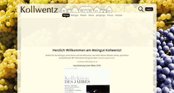 Desktop Screenshot of kollwentz.at